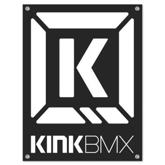 Kink BMX Hanging Banner, Black / white, One Size