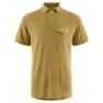 Klättermusen Aurvandil Kortärmad Polotröja, Dark straw