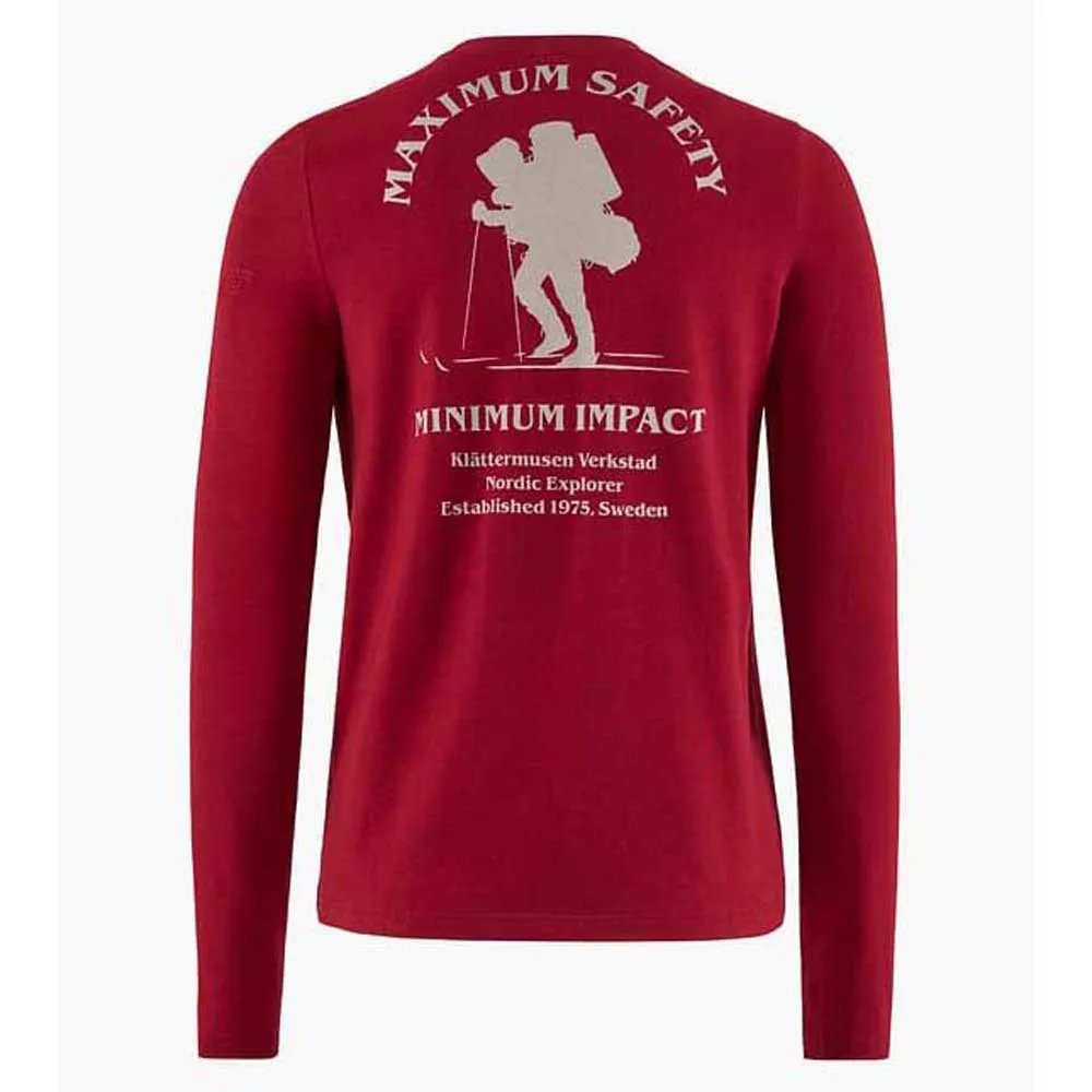 Klättermusen Nordic Explorer T-shirt Med Lång ärm, Burnt russet
