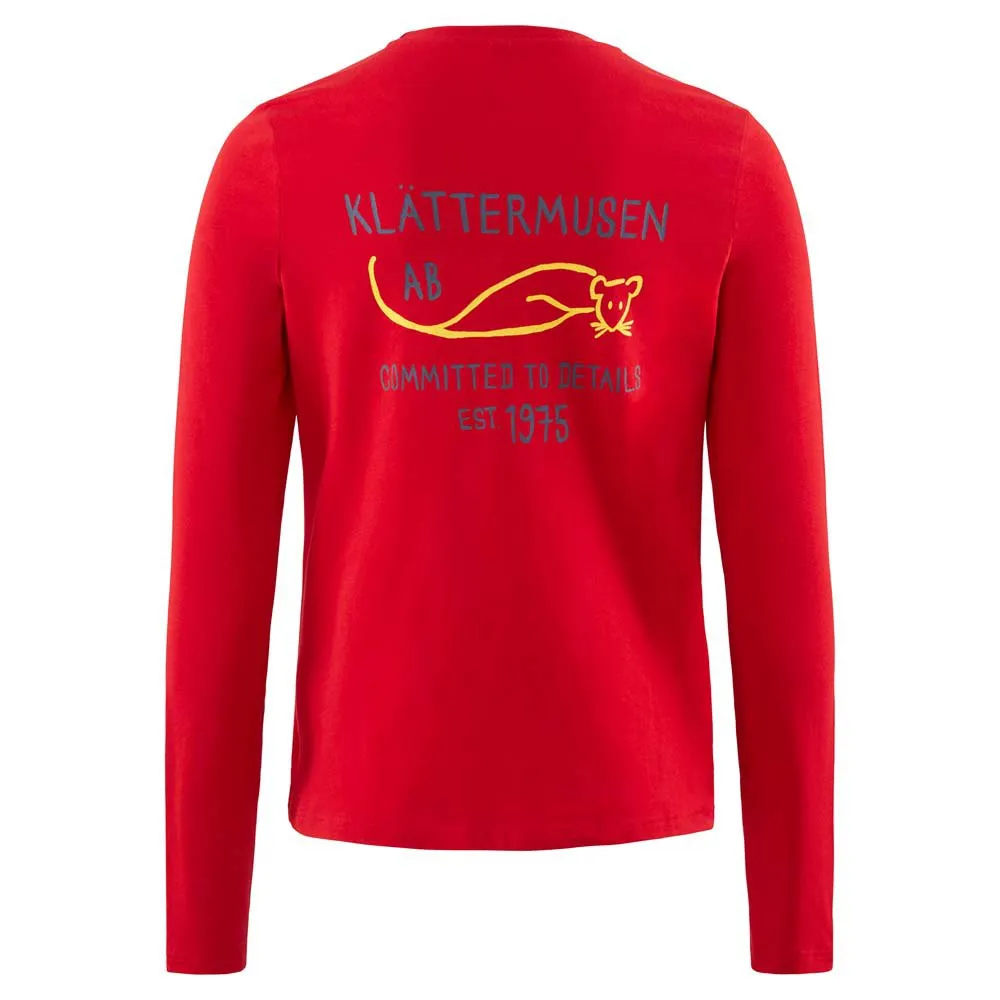 Klättermusen Runa Commitment T-shirt Med Lång ärm, True red