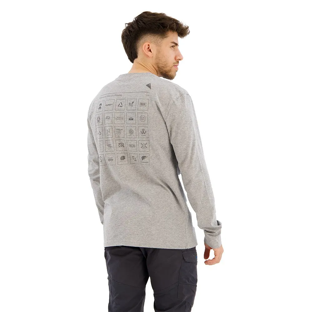 Klättermusen Runa Elements T-shirt Med Lång ärm, Grey melange