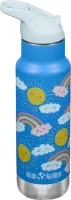 Klean Kanteen Kids' Classic Insulated Water Bottle with Flip Seal Sport Cap and Straw Klean Kanteen Kids' Classic Insulated Water Bottle with Flip Seal Sport Cap and Straw
