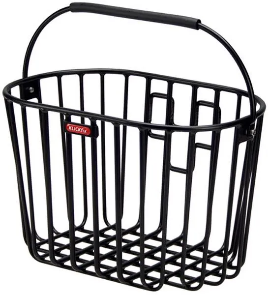 Klickfix Alumino front korg, Svart Klickfix Alumino front korg, Svart