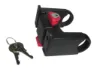 Klickfix beslag med nyckel, Black, One Size