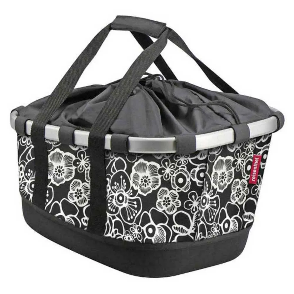 Klickfix Bikebasket Gt Uniklip 2 Bakre Korg 21l, Black flowers, One Size