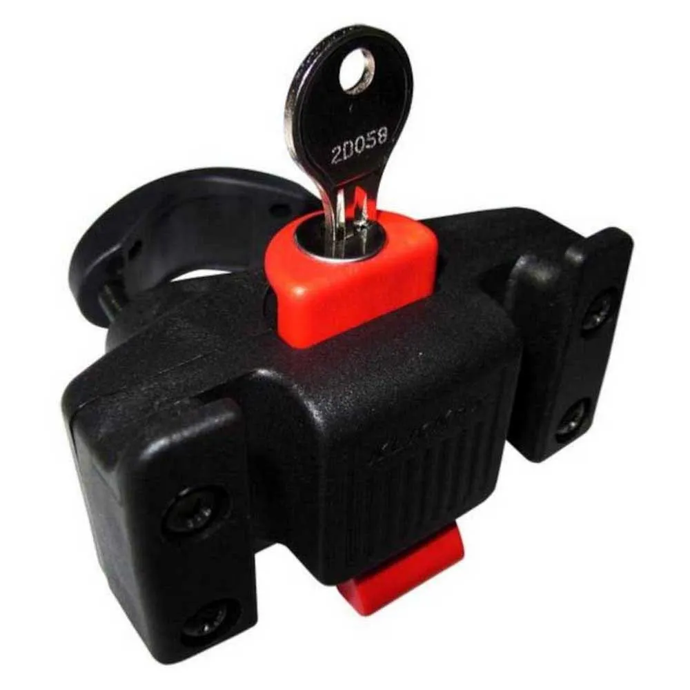 Klickfix Caddy Lock Väskfäste, Black / red, One Size