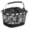 Klickfix Carrybag Uniklip Bakre Korg 21l, Black flowers, One Size
