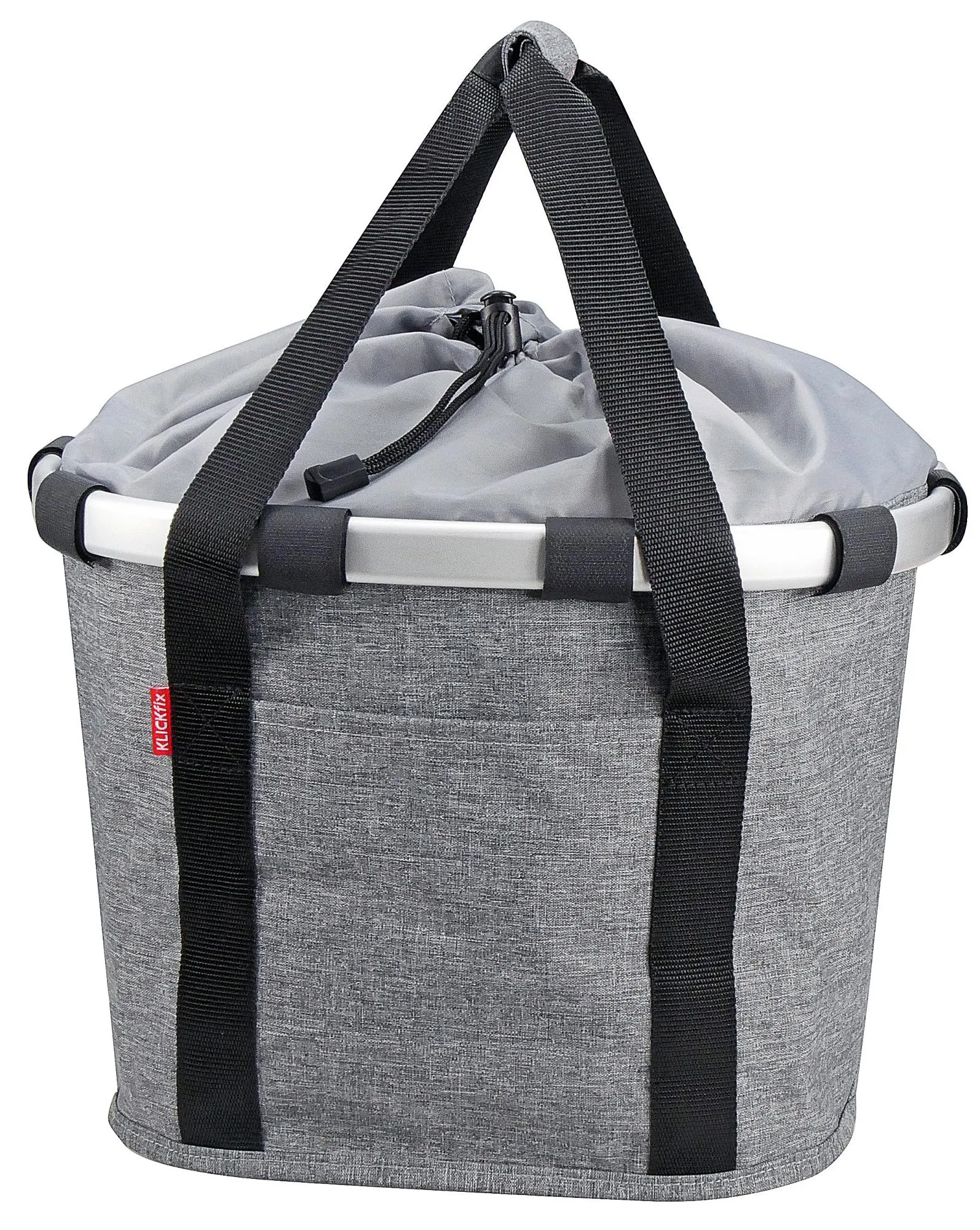 Klickfix cykelkorg för front twist silver, Silver, One Size