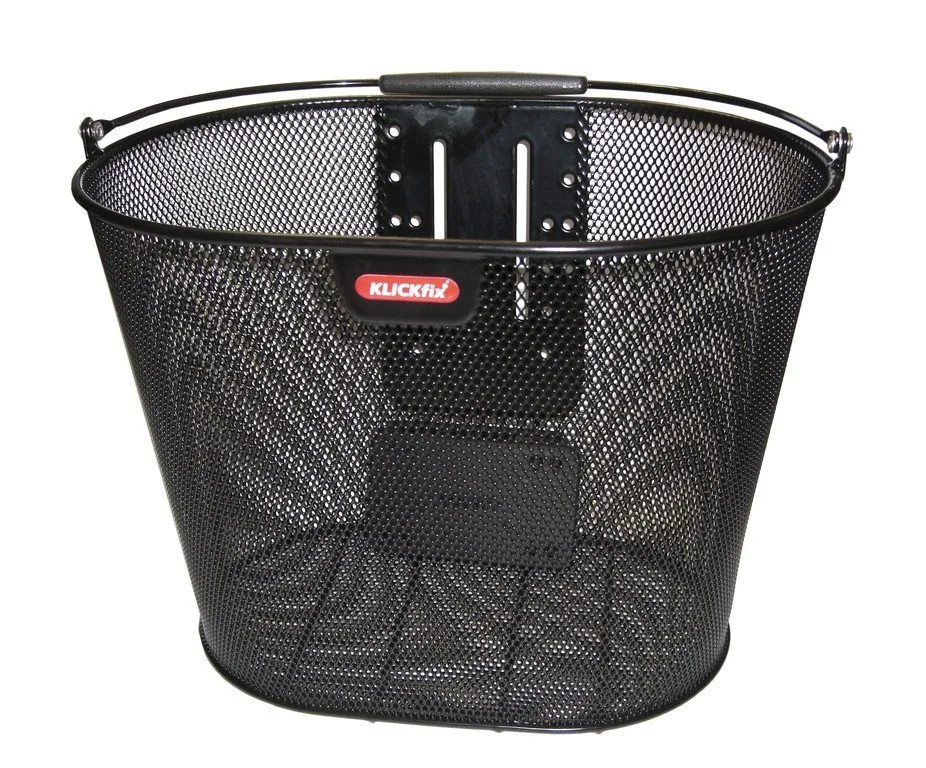 Klickfix Korg till styrmontering Klickfix Oval, Svart Klickfix Korg till styrmontering Klickfix Oval, Svart