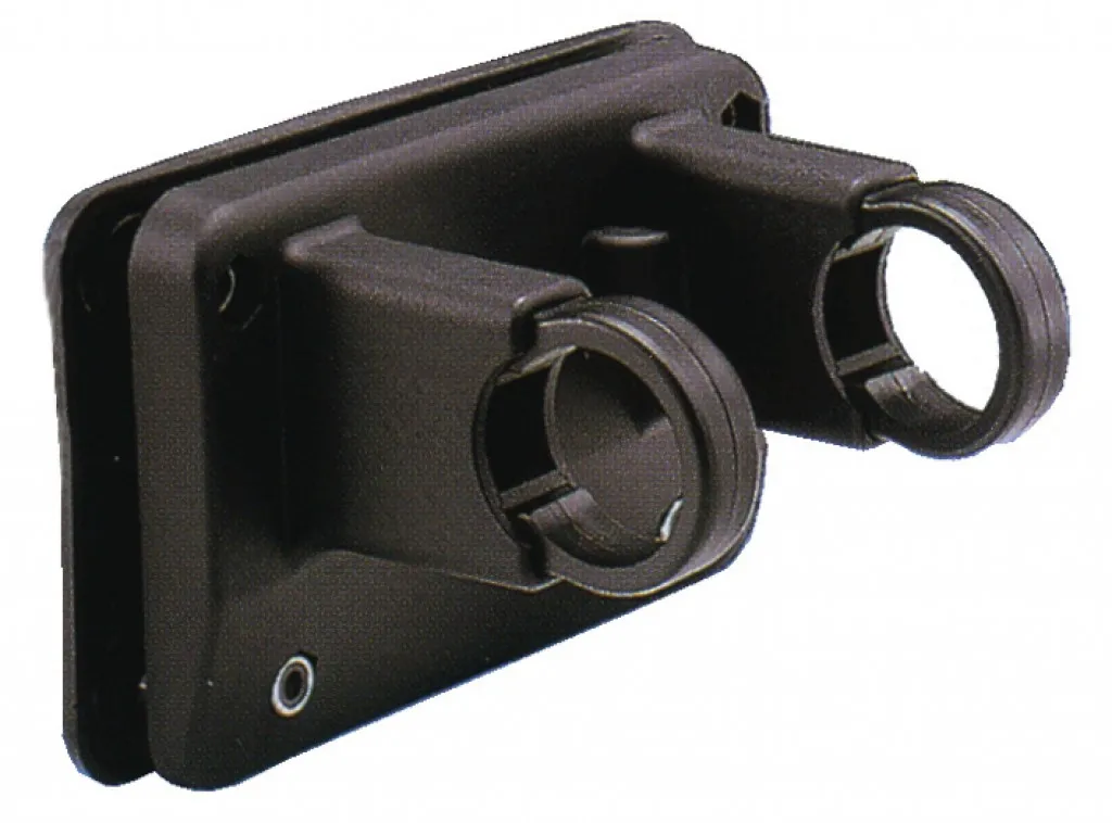 Klickfix monteringsbeslag till fastmontering av korg, Black, 22-26mm