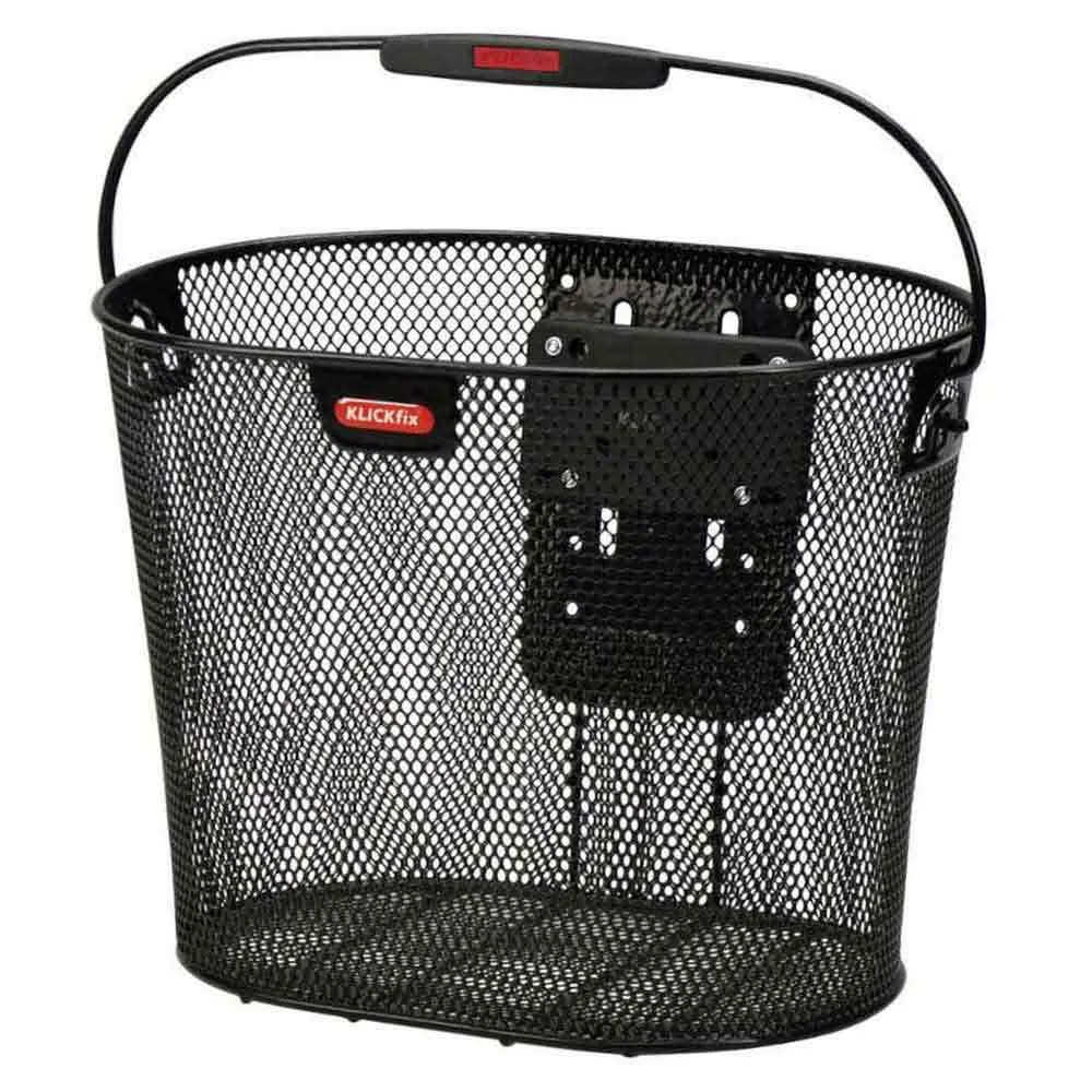 Klickfix Oval Plus Framkorg 18l, Black, One Size