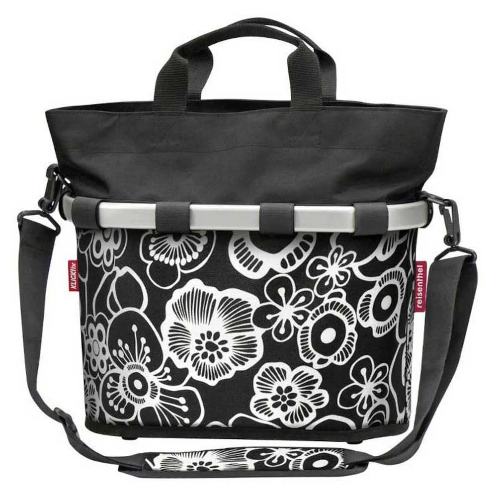 Klickfix Oval S Framkorg 12l, Flowers, One Size