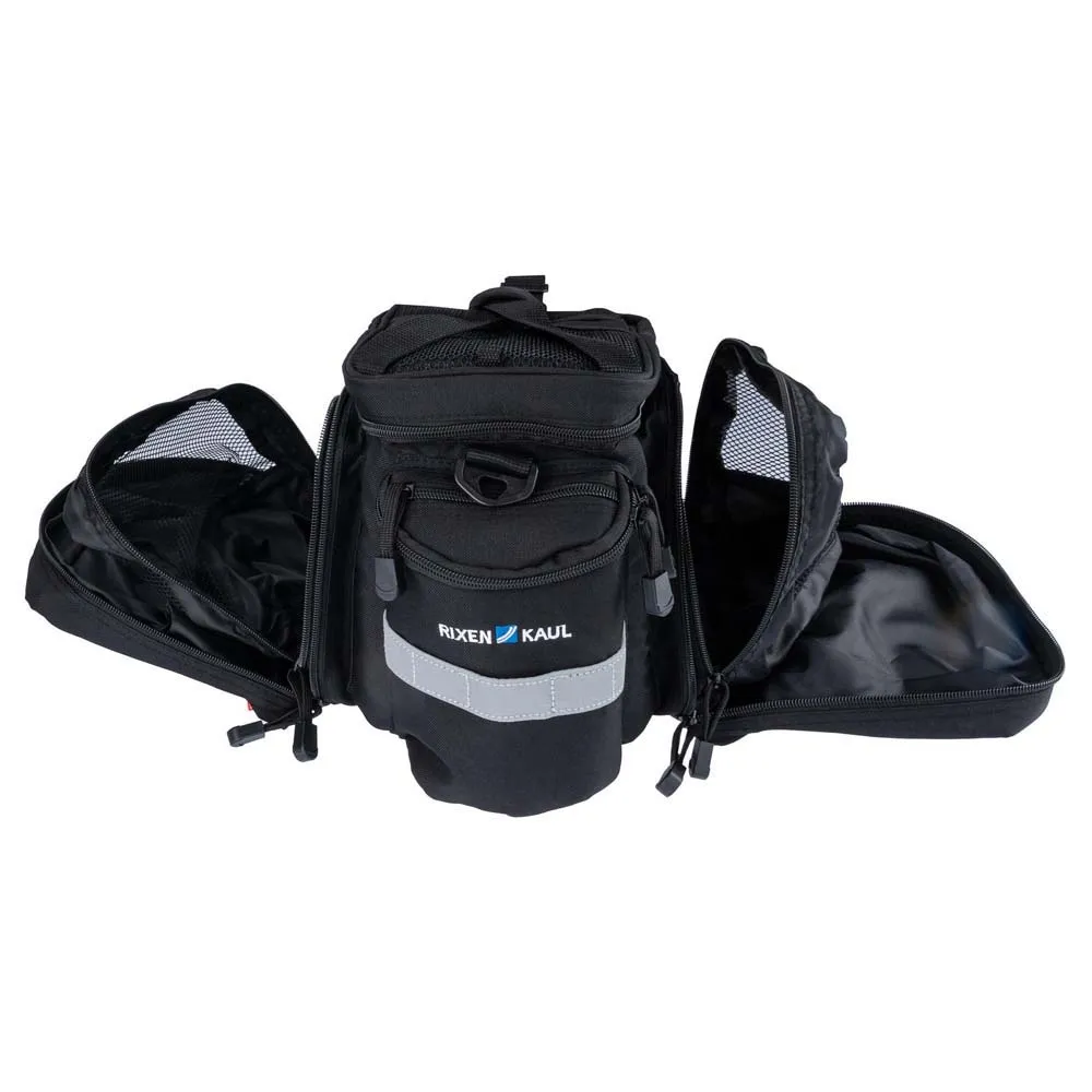 Klickfix Rackpack 2+ Uniklip 2 Cykelväska 12-16l, Black, One Size
