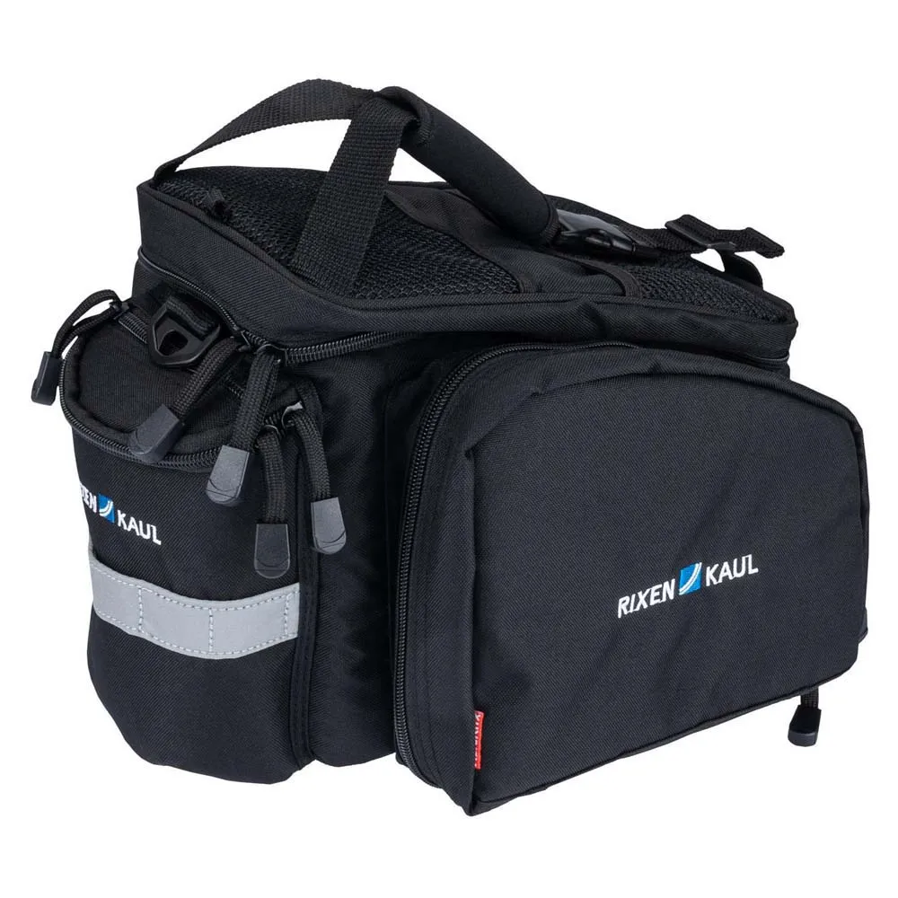 Klickfix Rackpack 2+ Uniklip 2 Cykelväska 12-16l, Black, One Size