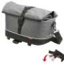Klickfix Rackpack City Cykelväska 8l, Grey tweed, One Size