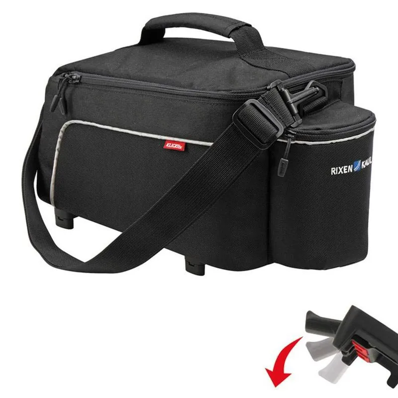 Klickfix Rackpack Light Carrier Sidoväska 8l, Black, One Size