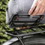 Klickfix Rackpack Light Uniklip 8 Cykelväska, Grey, One Size