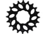 KMC Enviolo Wide E-Bike Ritzel, Chromoly black, 1s, 20t