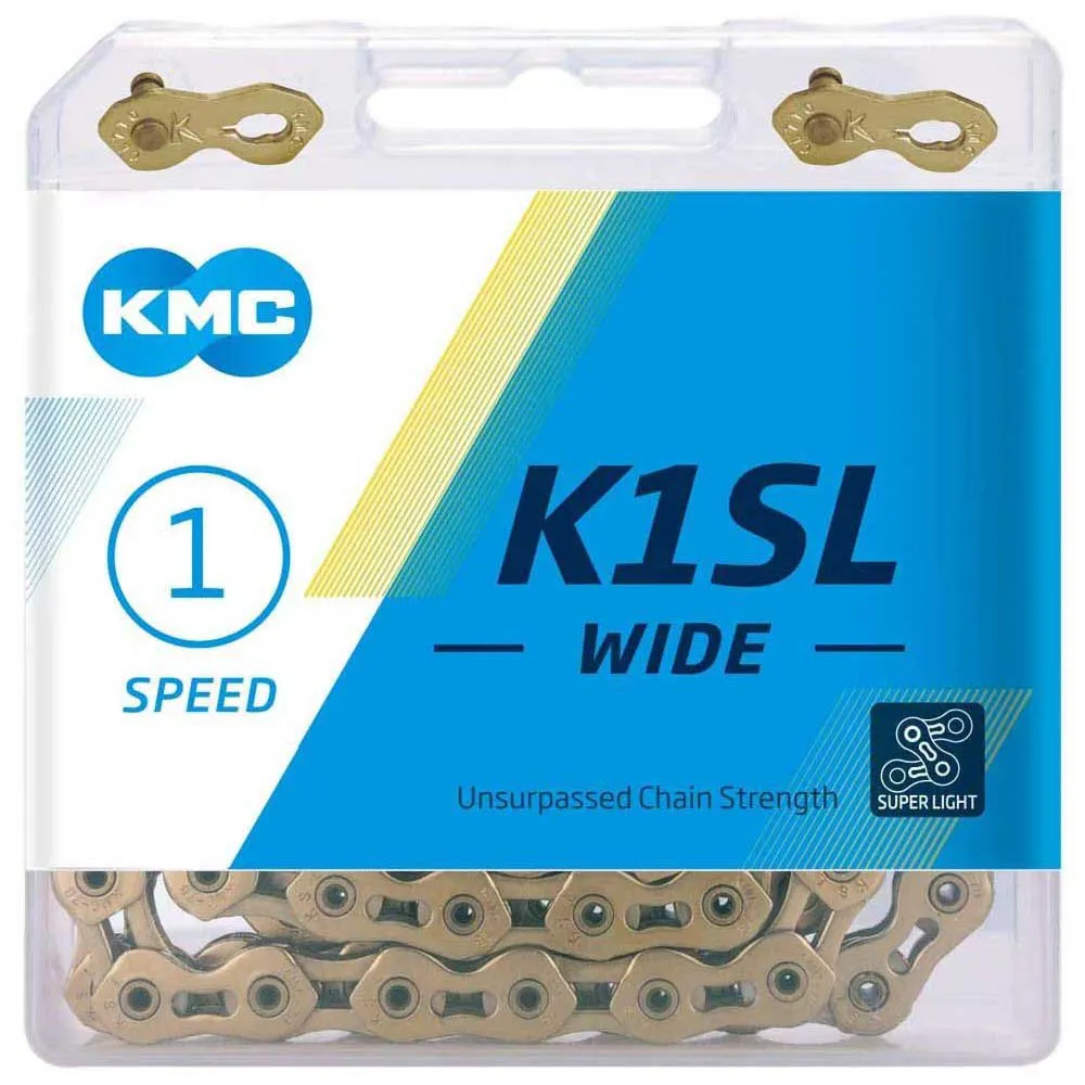 KMC K1sl Wide Ti-n Kedja, Gold, 100 Links