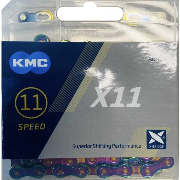KMC X11 Aurora Blue Kedja, Blue, 118 Links, 11s