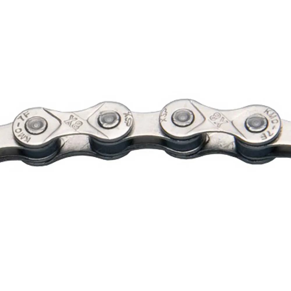 KMC X8 Kedja, Silver, 114 Links, 8s KMC X8 Kedja, Silver, 114 Links, 8s
