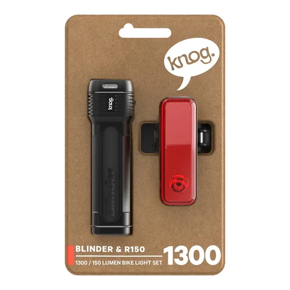Knog Blinder 1300 & Bilder R150 Ljussett Knog Blinder 1300 & Bilder R150 Ljussett