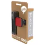 Knog Blinder 600 + Square Cykellampset, Black / red, 600 / 100 Lumens