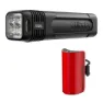 Knog Blinder 900 + Mid Cobber Cykellampset, Black / red, 900 / 170 Lumens