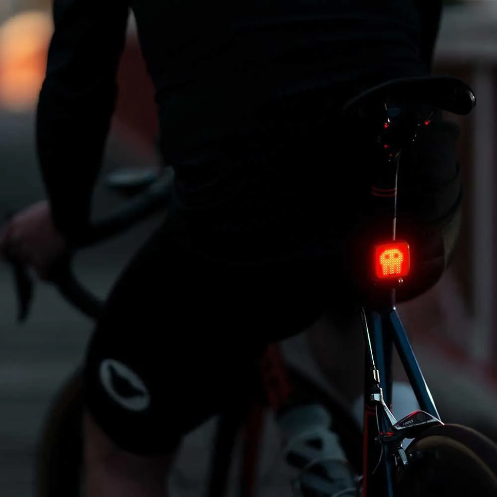 Knog BLINDER SQUARE TWINPACK, Black / red / yellow, 200 / 100lm