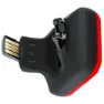 Knog BLINDER SQUARE TWINPACK, Black / red / yellow, 200 / 100lm