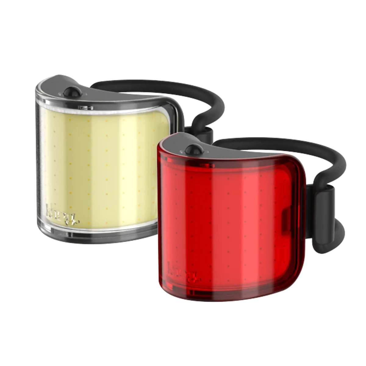 Knog Lil Cobber Belysningsset, Yellow / red, 110/50 Lumens Knog Lil Cobber Belysningsset, Yellow / red, 110/50 Lumens