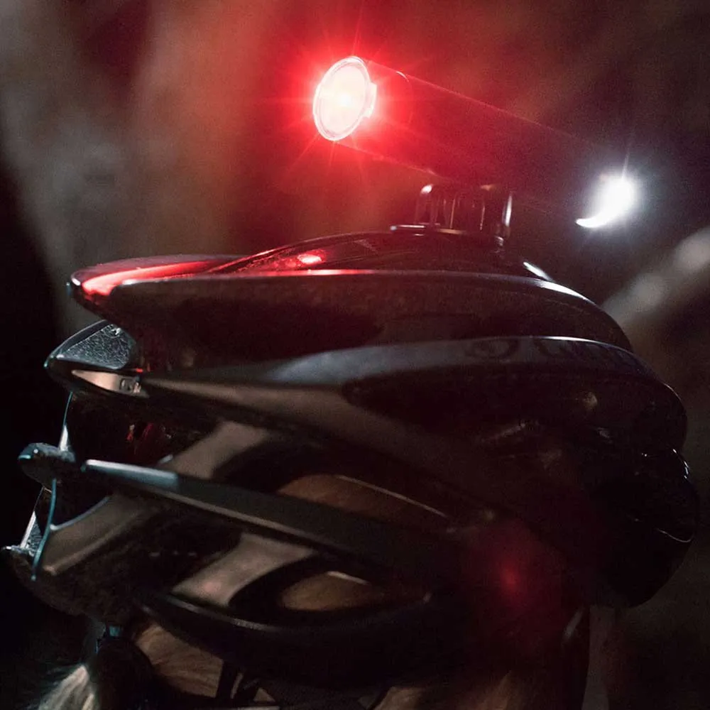 Knog PWR RIDER DUO 450 + 12 LUMENS Front Light / Rear Light, Black, 450lm