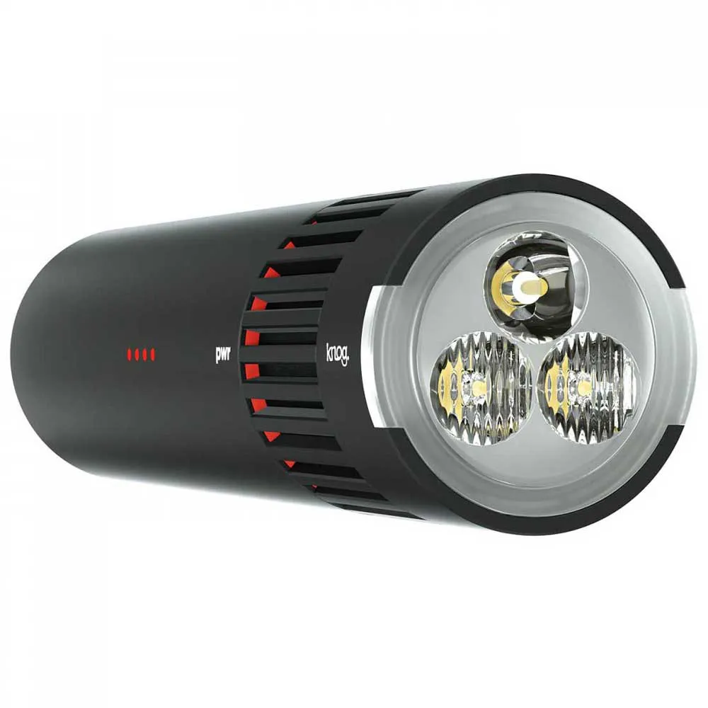 Knog Pwr Trail + Blinder V Bolt Cykellampset, Black, 1100 / 100 Lumens