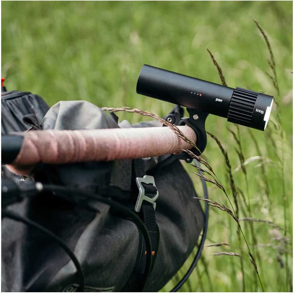 Knog Pwr Trail + Blinder V Bolt Cykellampset, Black, 1100 / 100 Lumens