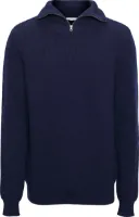 Knowledge Cotton Apparel Men's 1/2 Neck Zip Merino Wool Rib Knit Knowledge Cotton Apparel Men's 1/2 Neck Zip Merino Wool Rib Knit