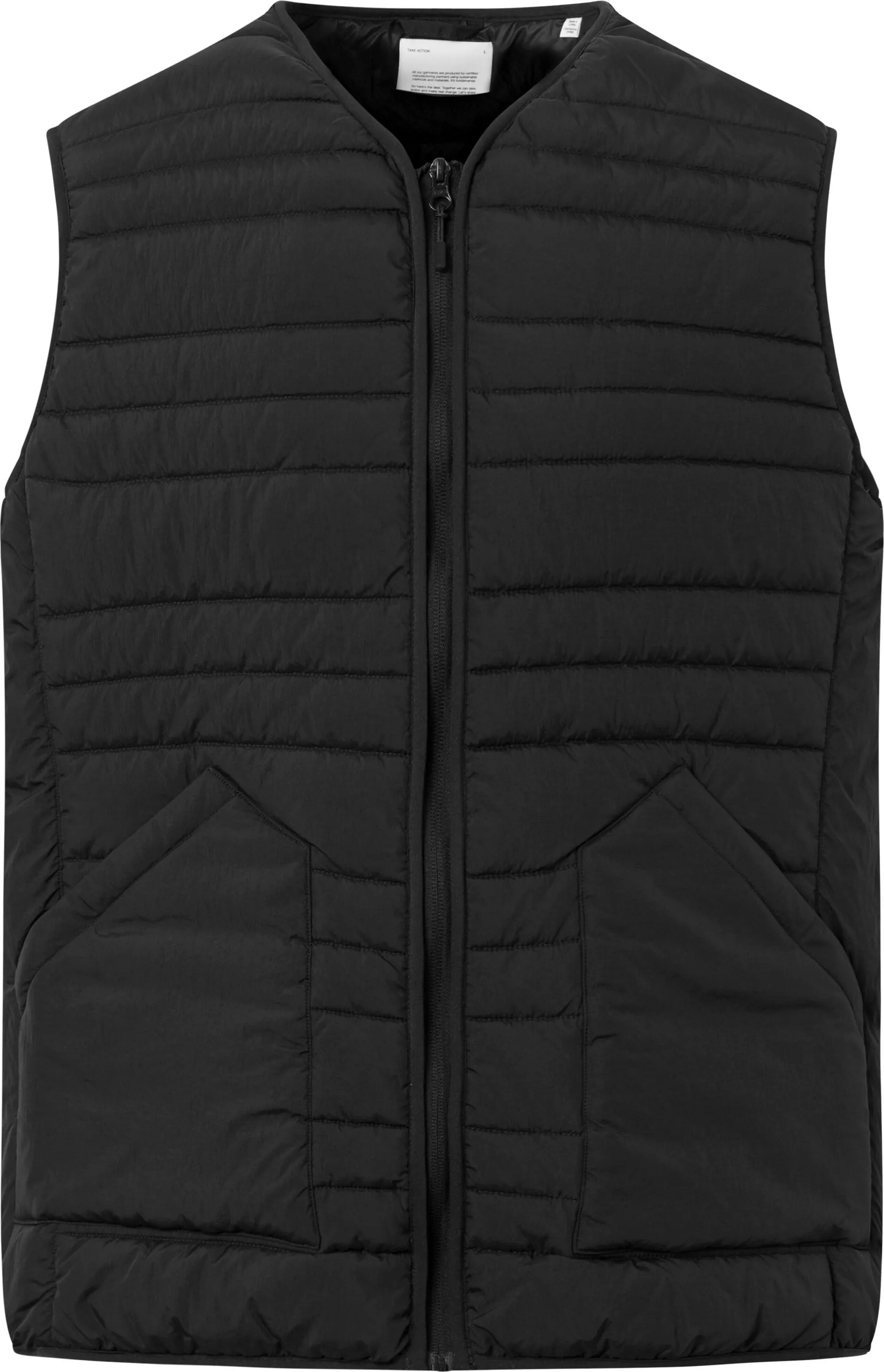Knowledge Cotton Apparel Men's Go Anywear™ Quilted Padded Zip Vest Knowledge Cotton Apparel Men's Go Anywear™ Quilted Padded Zip Vest