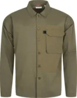 Knowledge Cotton Apparel Men's Outdoor Twill Overshirt With Contrast Fabric Knowledge Cotton Apparel Men's Outdoor Twill Overshirt With Contrast Fabric