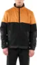 Knowledge Cotton Apparel Men's Polar Fleece Oversized Zip Sweat With Contrast Rib Stop
