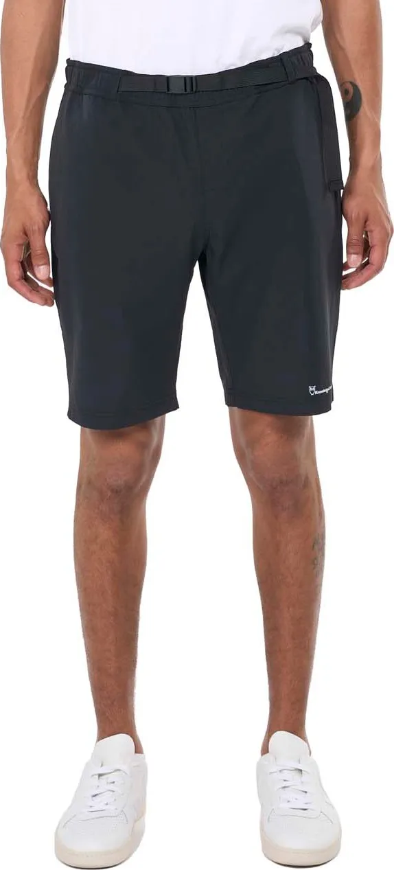 Knowledge Cotton Apparel Men's Stretch Trekking Shorts, Black Jet Knowledge Cotton Apparel Men's Stretch Trekking Shorts, Black Jet