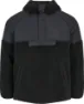 Knowledge Cotton Apparel Men's Teddy Oversized Anorak, Black Jet
