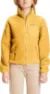 Knowledge Cotton Apparel Women's Betony Teddy High Neck Zip Jacket, Honey Gold
