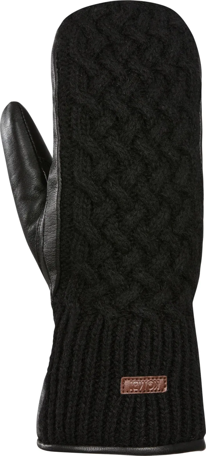 Kombi Women's Ariana Leather and Knit Mittens Kombi Women's Ariana Leather and Knit Mittens