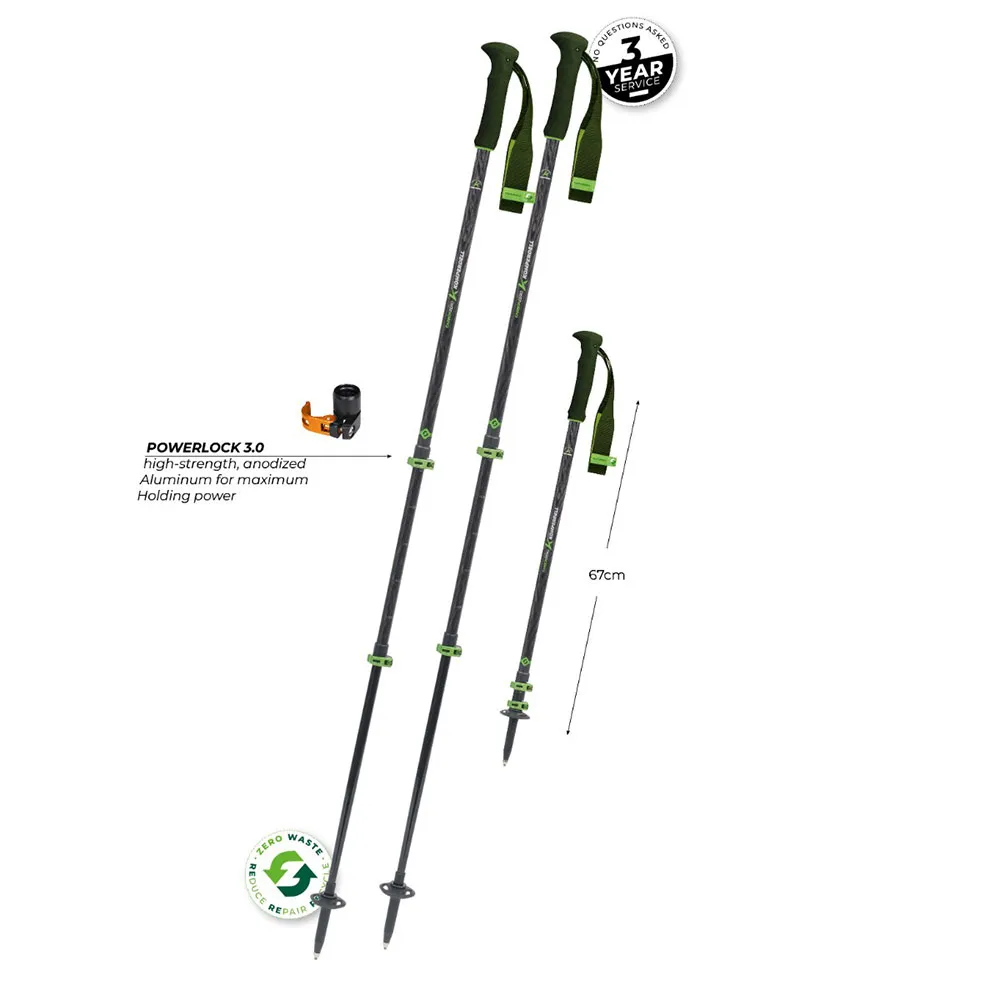 Komperdell Carbon Evo Zero Stavar, 105-140cm