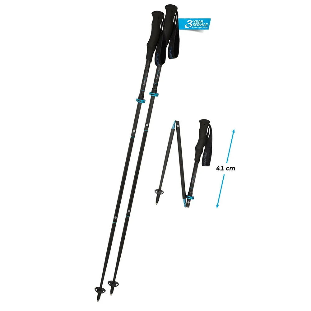 Komperdell Carbon Fxp.4 Trail Ultralight Vario Stavar, 115-135cm