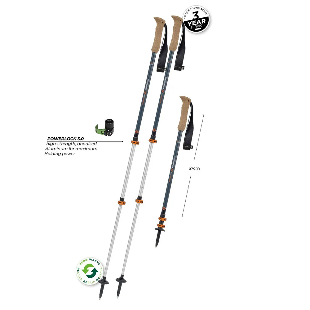 Komperdell Ridgehiker Zero Stavar, 105-140cm