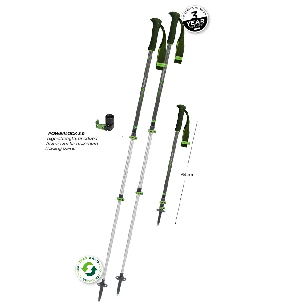 Komperdell Trailmaster Zero Stavar, 105-140cm