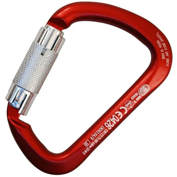 Kong Aluminium Extra Stor Karbinhake Med Vridlås, Red, One Size Kong Aluminium Extra Stor Karbinhake Med Vridlås, Red, One Size