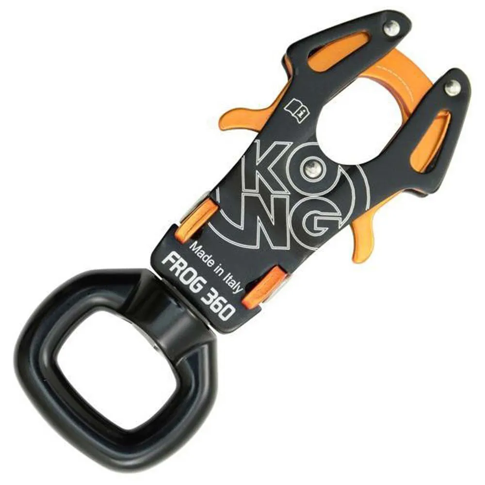 Kong Frog 360 Karabinkrok, Black / orange, One Size