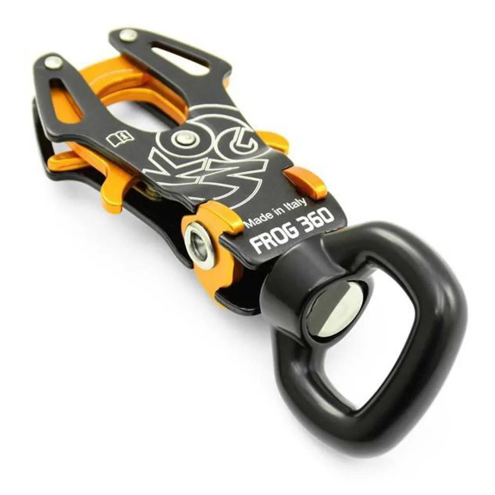 Kong Frog 360 Karabinkrok, Black / orange, One Size