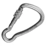 Kong Harness Kl Skruvkarbin, Silver, 120mm